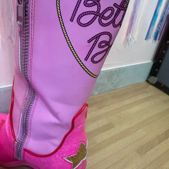 Dolls-kill Women's Pink and Red Boots - Picture 6 of 8